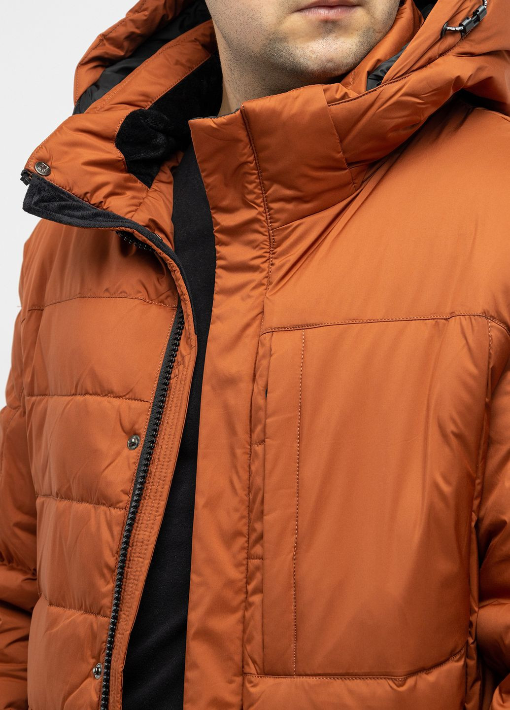 Коричневая зимняя куртка мужская цвет коричневый цб-00220554 Kings Wind