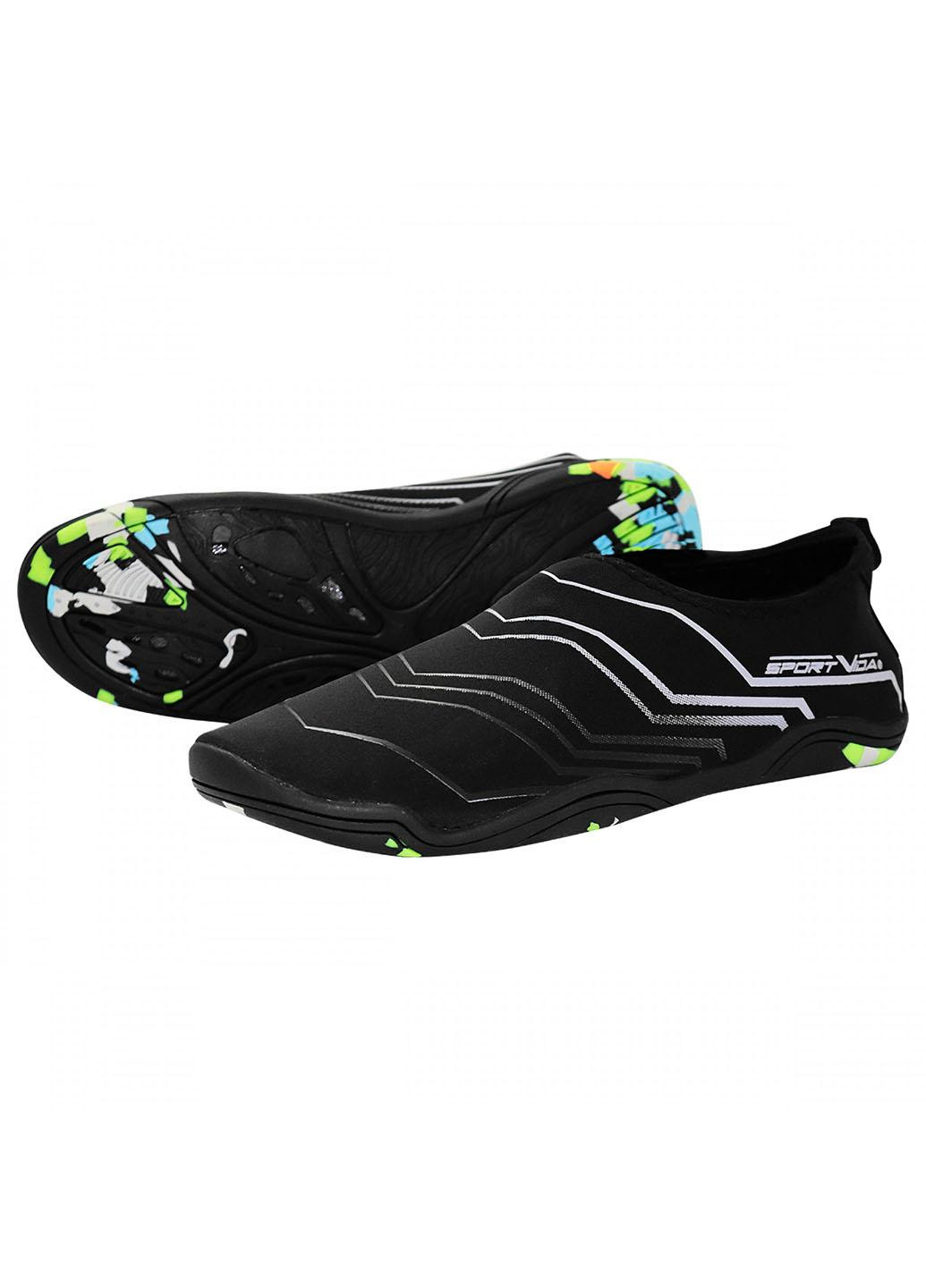Обувь для пляжа и кораллов (аквашузы) SV-GY0006-R44 Size 44 Black/Grey SportVida (258486772)