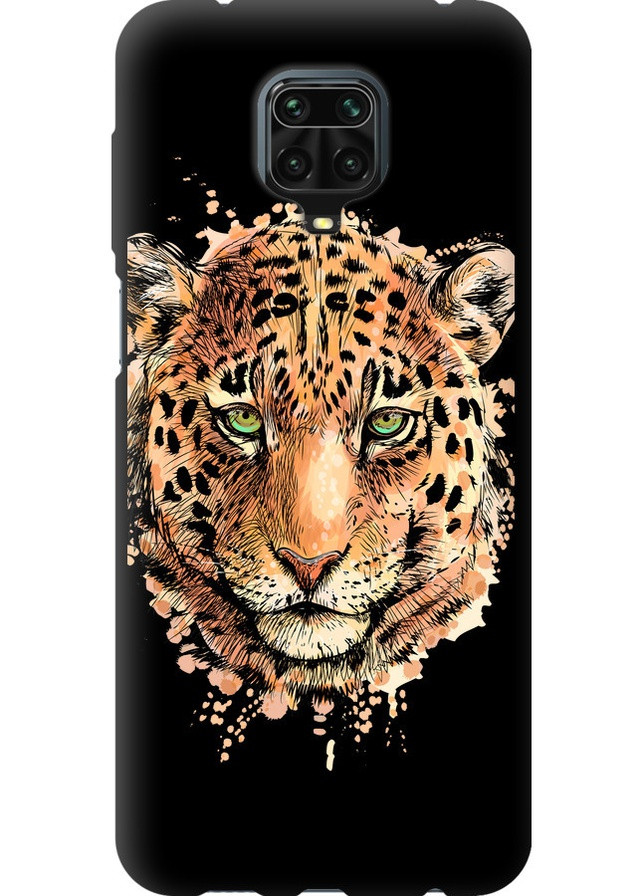 TPU черный чехол 'Леопард v2' для Endorphone Xiaomi Redmi Note 9 Pro (258083691)