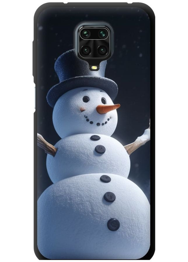 TPU чорний чохол 'Сніговик' для Endorphone Xiaomi Redmi Note 9 Pro (275647750)