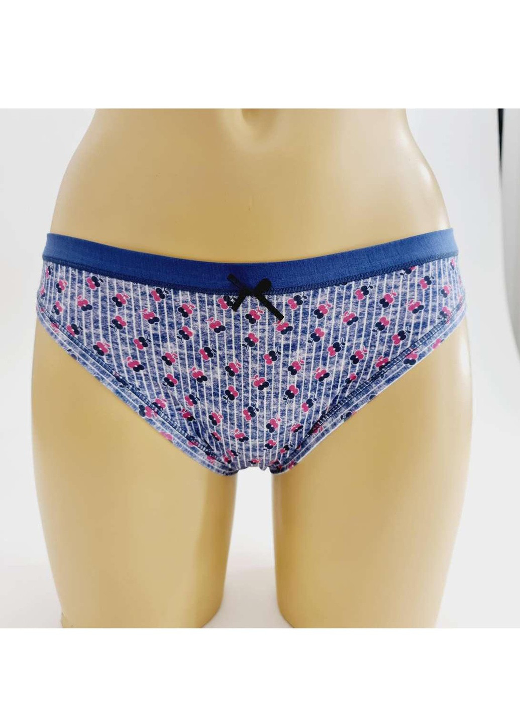 Труси жіночі бразіліана 2 сіро-блакитний 5502D Emy (256674841)