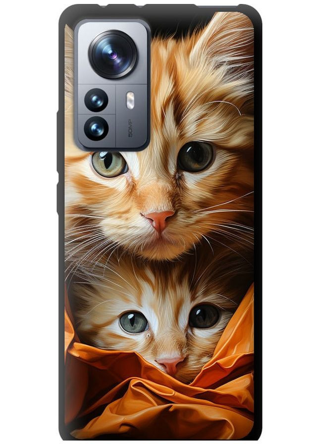 TPU черный чехол 'Котики 2' для Endorphone Xiaomi 12 Pro (267236108)