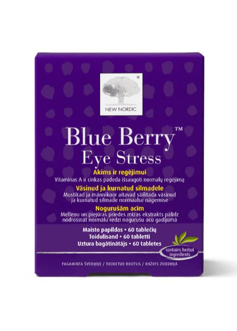 Blue Berry Eye Stress 60 Tabs New Nordic (277812454)