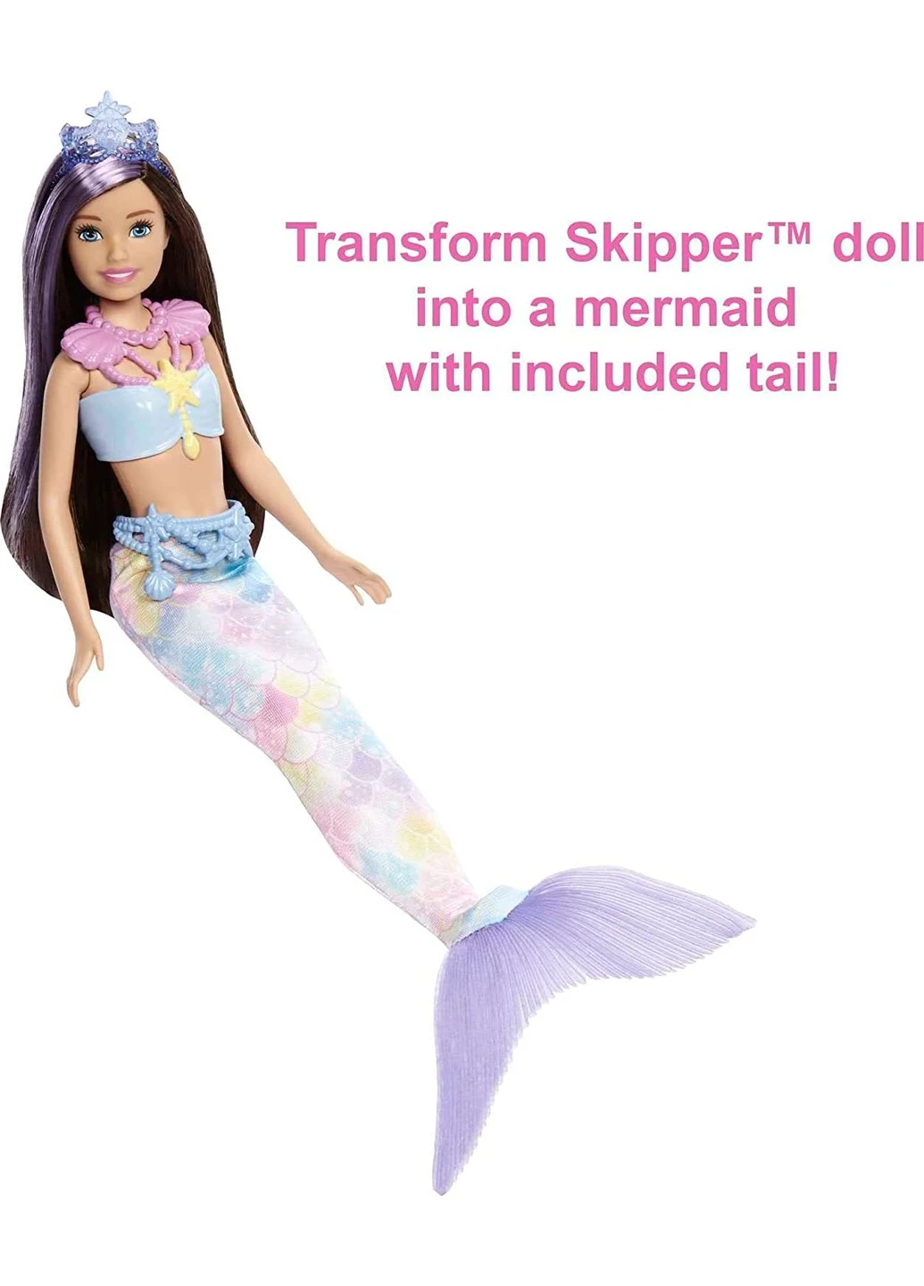 Лялька Барбі Barbie Mermaid Power Skipper Скіппер Русалка та аксесуари (HHG55) Mattel (258529146)