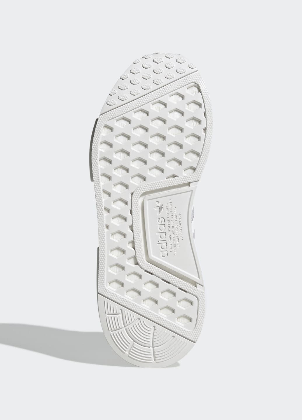 Белые всесезонные кроссовки nmd_r1 refined adidas