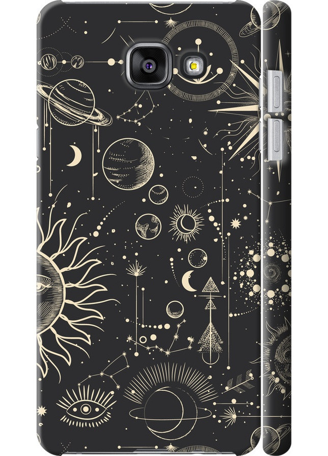 3D пластиковый матовый чехол 'Фаза луны' для Endorphone Samsung Galaxy A7 (2016) A710F (258094327)