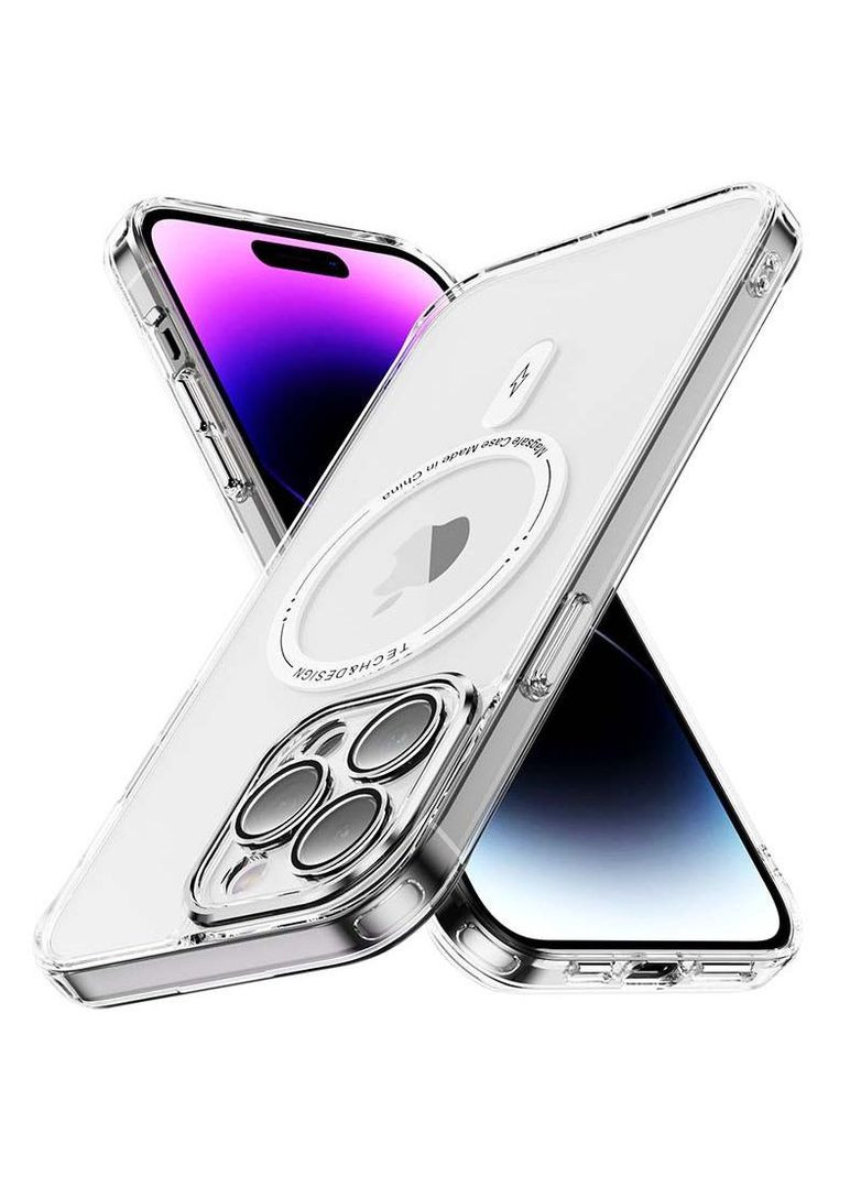 Чохол TPU+PC з кольоровими металевими кнопкам та MagSafe на Apple iPhone 14 Pro (6.1") Epik (262449865)