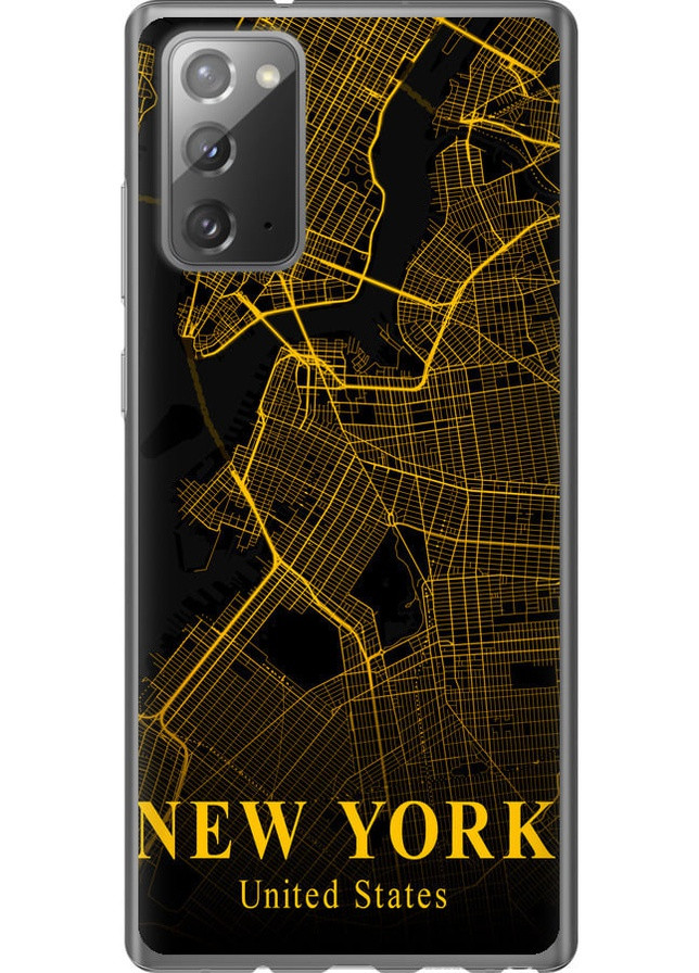 2D пластиковый чехол 'New York v2' для Endorphone Samsung Galaxy Note 20 (258185858)
