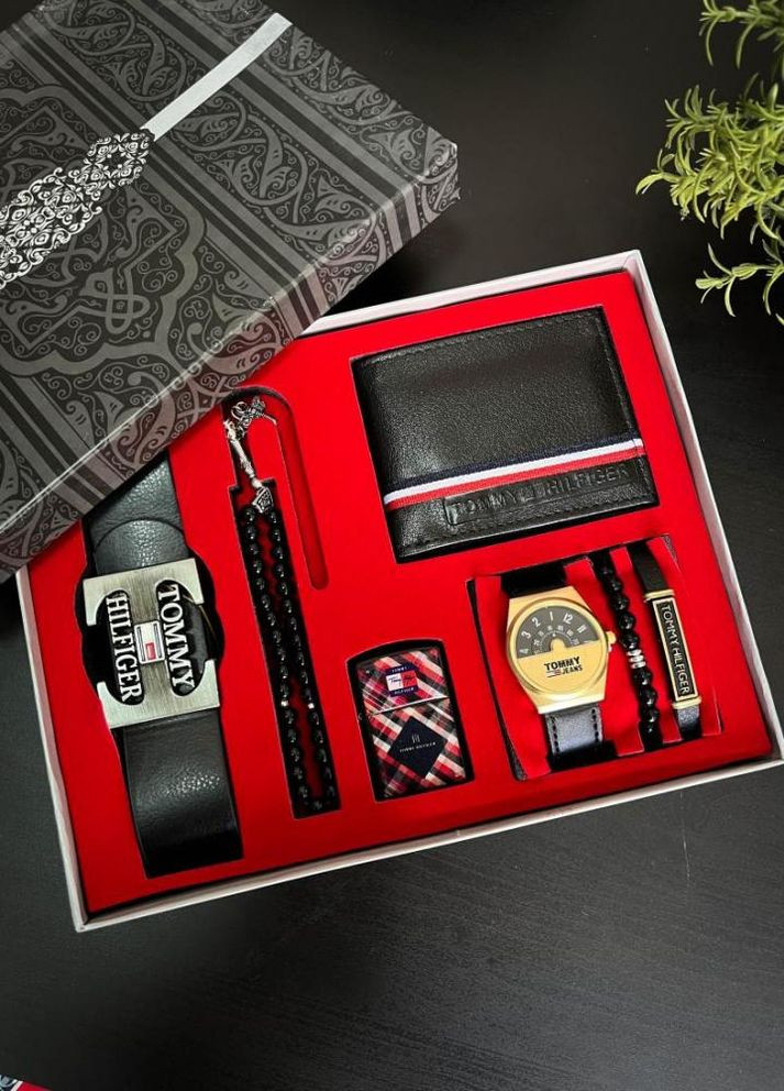 Подарунковий набір запальничка часи, браслет, гаманець, ремінь No Brand (262995042)