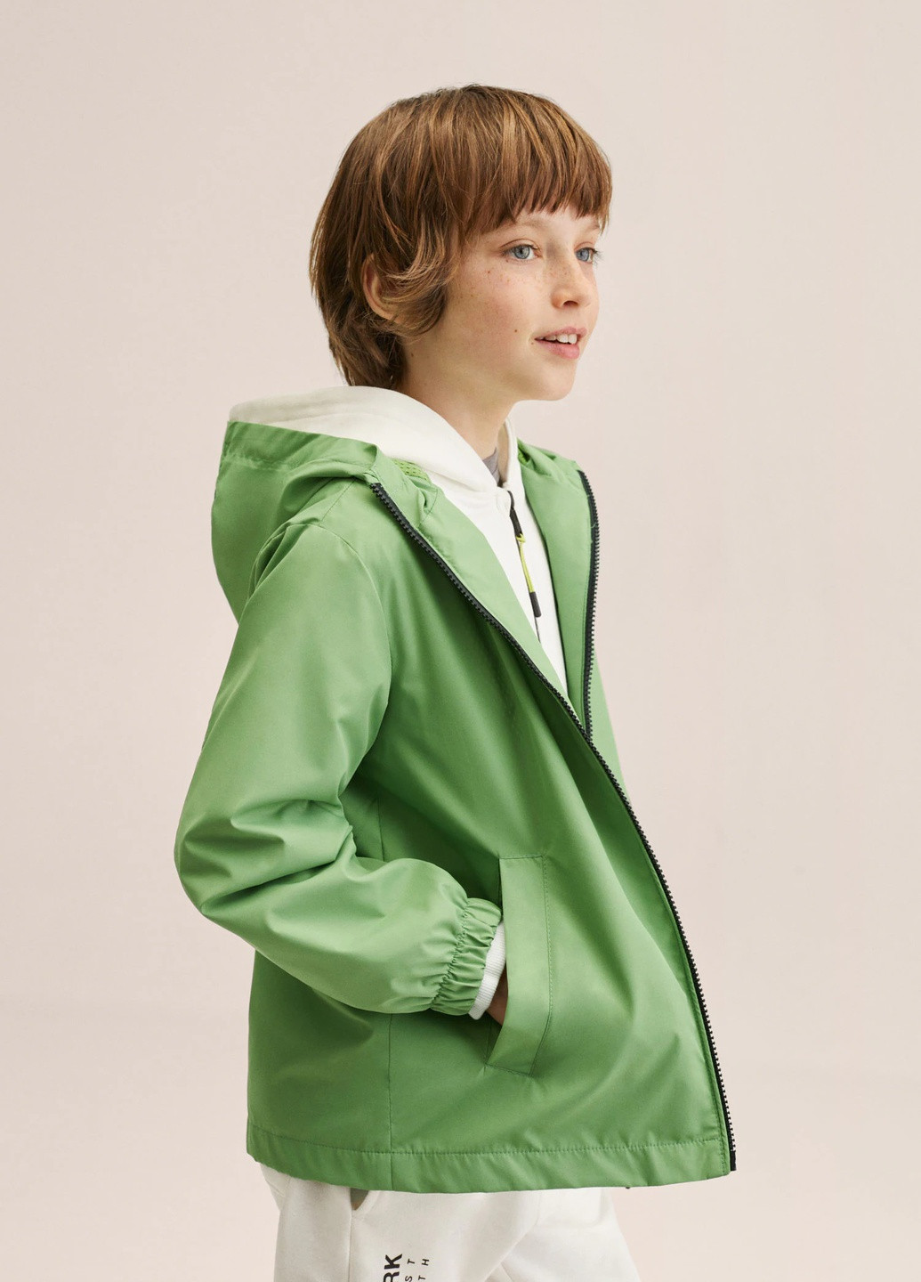 Зеленая демисезонная куртка для мальчика 8794 140 см зеленый 65735 Mango