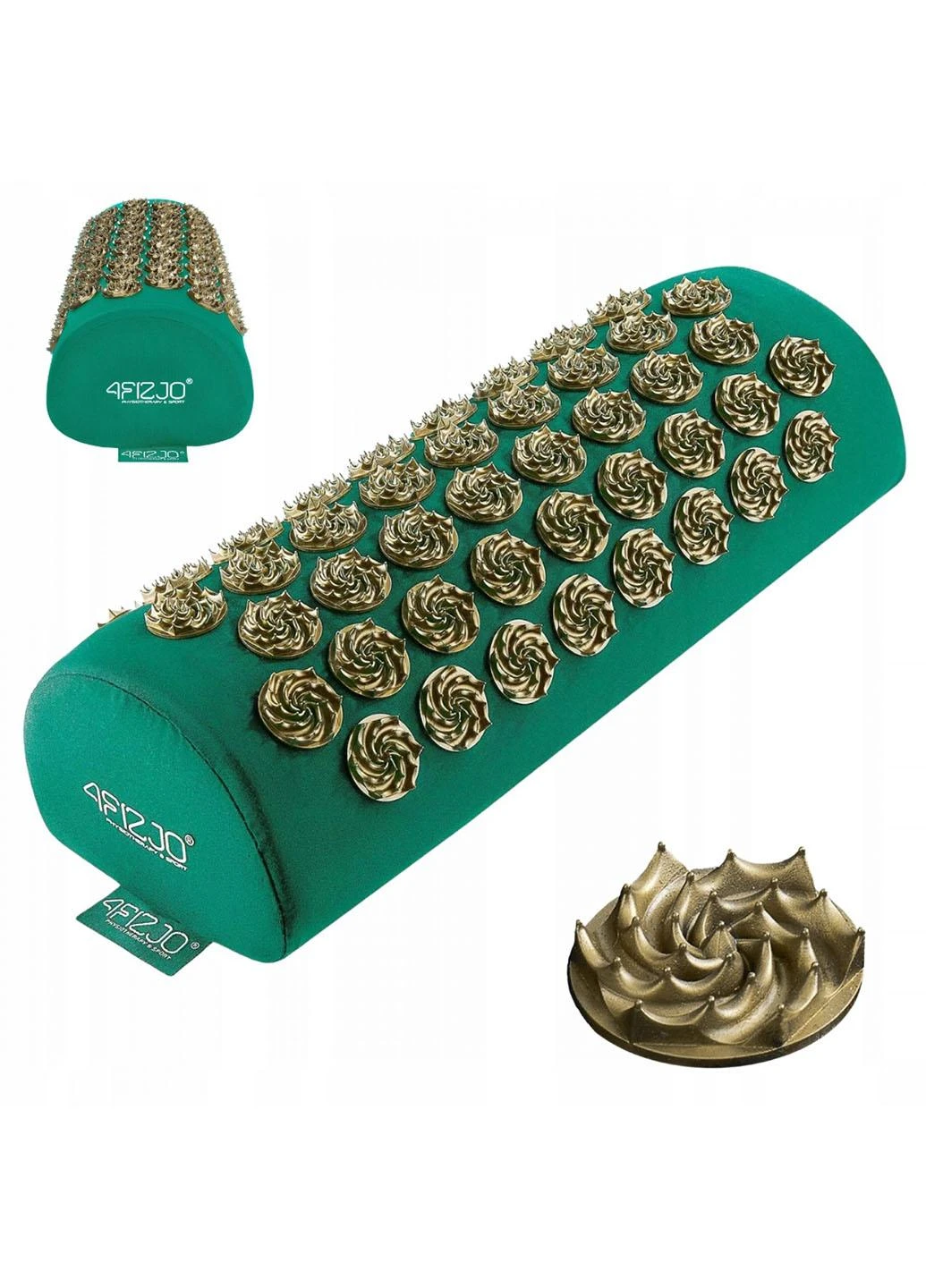 Валик акупунктурний Standard Аплікатор Кузнєцова 4FJ0405 Navy Green/Gold 4FIZJO (259634538)