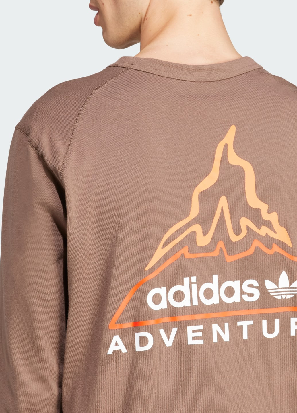 Лонгслів Adventure Graphic adidas логотип коричневий спортивні