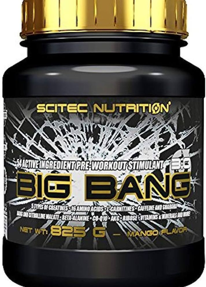 Предтренировочный комплекс Big Bang 3.0 825 g (Mango) Scitec Nutrition (260596993)