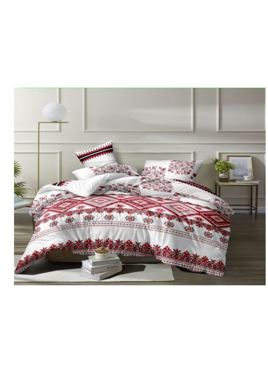 Постільна білизна бязь Вишиванка євро 200х220 кольоровий No Brand (258426524)