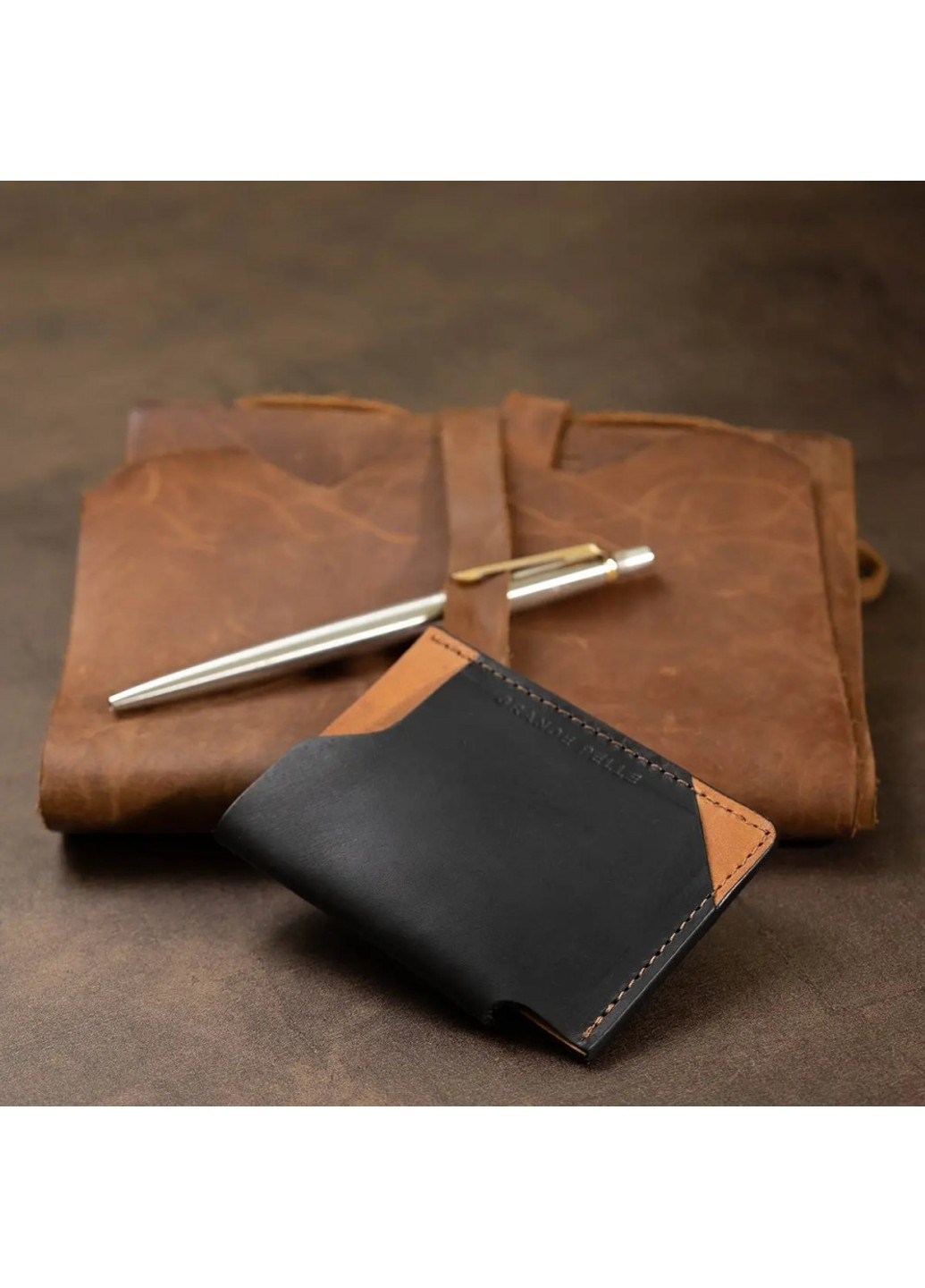 Чоловічий шкіряний Картхолдер 11398 Grande Pelle (262523146)