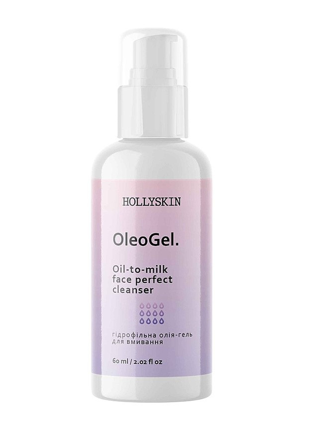 Гідрофільна олія-гель для вмивання OleoGel, 60 мл Hollyskin (257332667)