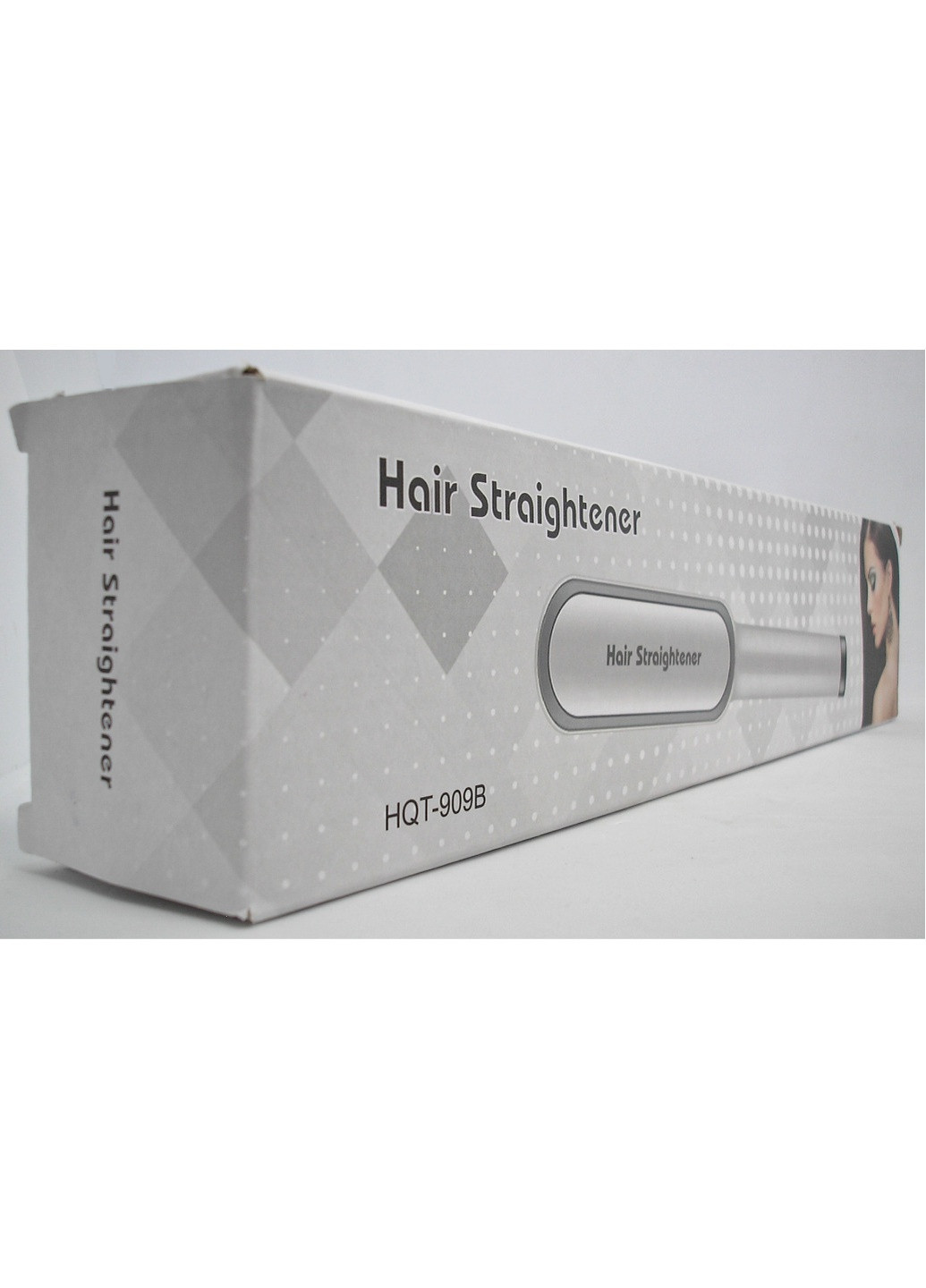 Гребінець випрямляч плойка для завивки волосся, стайлер турмалінове покриття Hair Straightener HQT-909В No Brand (259960072)