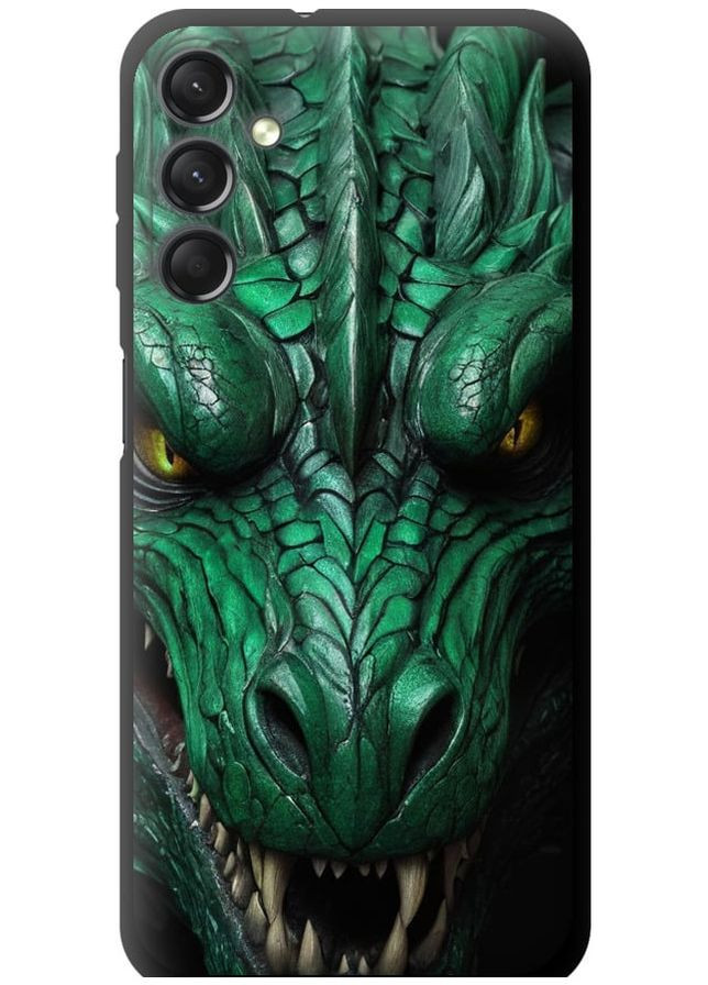 TPU чорний чохол 'Зелений дракон v2' для Endorphone Samsung Galaxy A24 A245F (275650520)