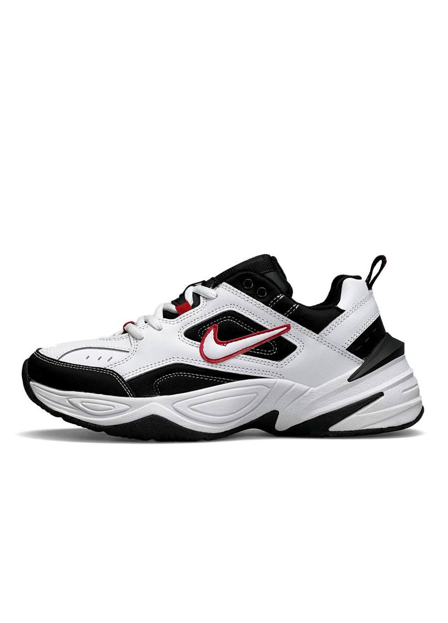 Чорно-білі Осінні кросівки чоловічі, вьетнам Nike M2K Tekno Black White Red