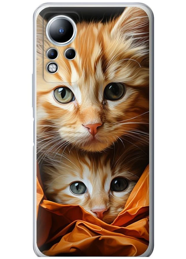 Силиконовый чехол 'Котики 2' для Endorphone Infinix Note 11 (267234387)