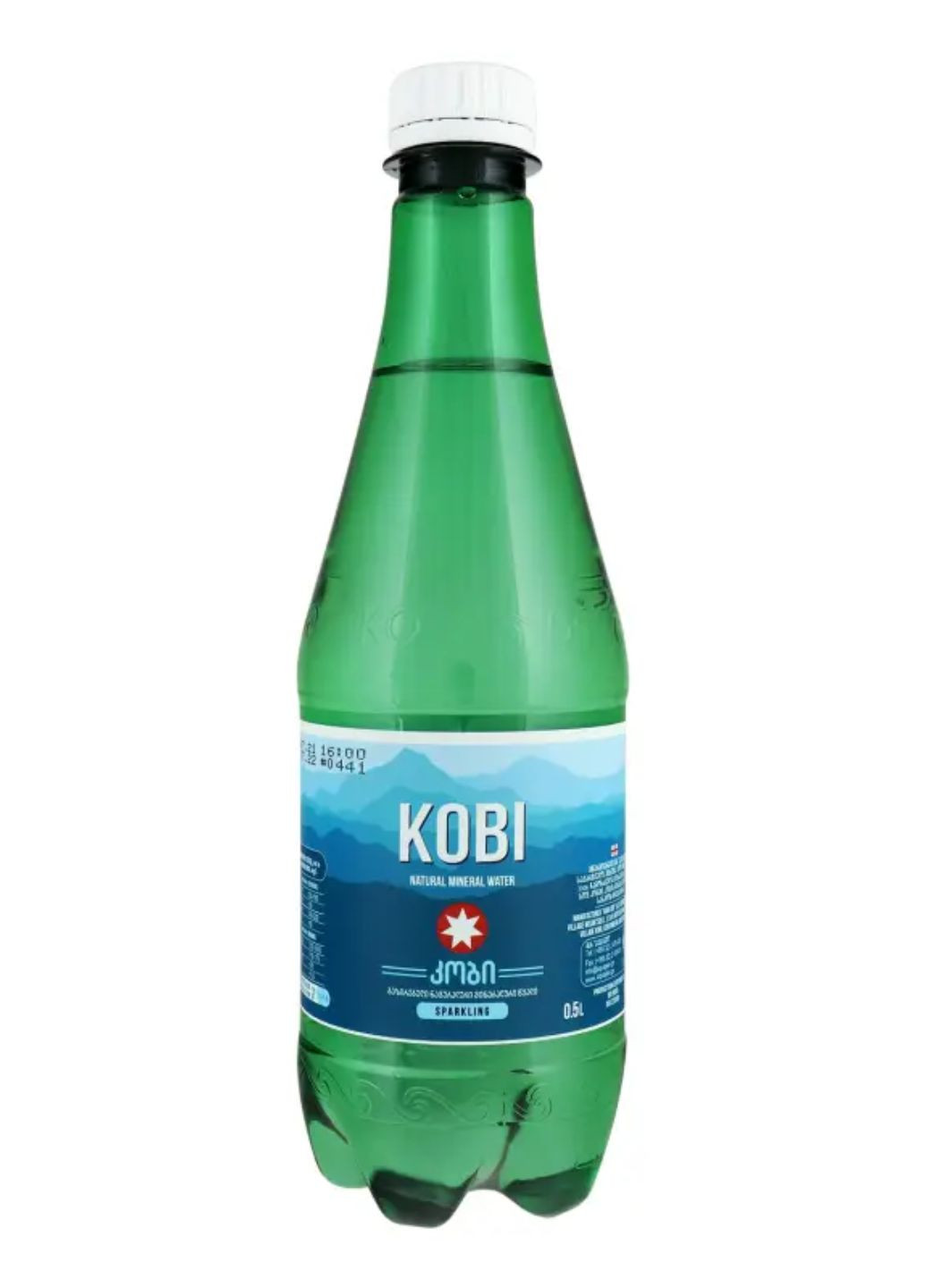 Вода минеральная лечебно-столовая газированная 0.5 л пластиковая бутылка Kobi (277978084)
