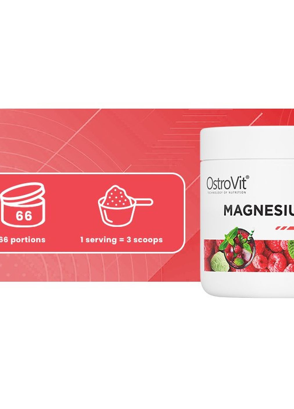 Магний  Magnesium Citrate 200 g (Raspberry lemoniade with mint) Ostrovit (260596927)