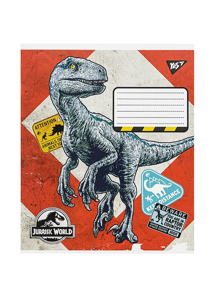 Зошит в лінійку 12 аркушів Jurassic world колір різнокольоровий ЦБ-00222599 Yes (260164605)