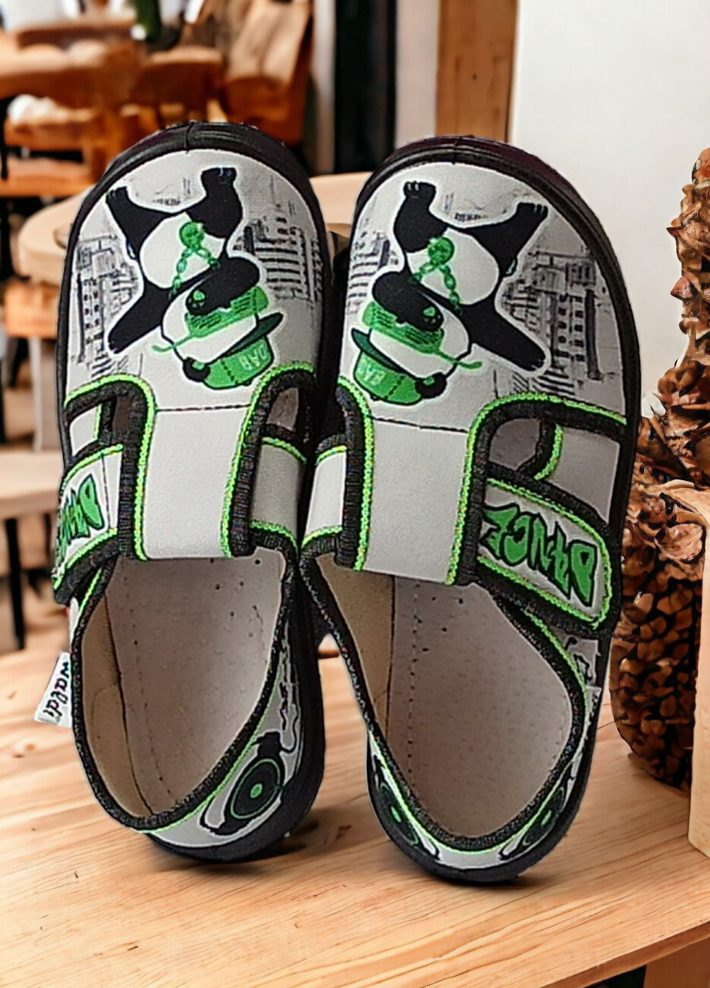 Дитячі тапочки для хлопчика ортопедичні Валді Гриша Панда 24-15см,25-16см,26-16,8см,27-17,5см Waldi (275996745)