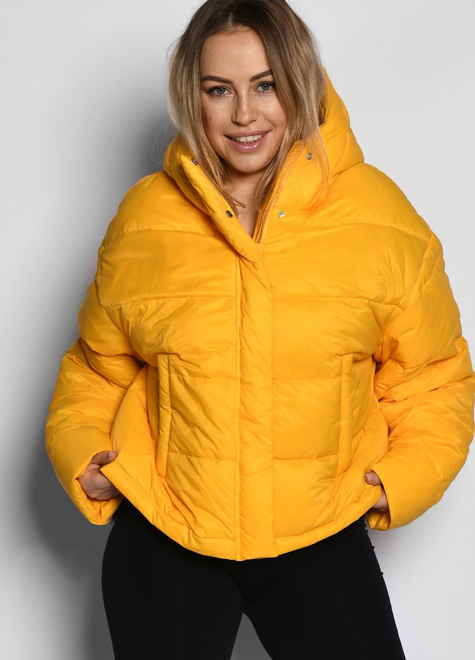 Жовта демісезонна жіноча демісезона куртка X-Woyz