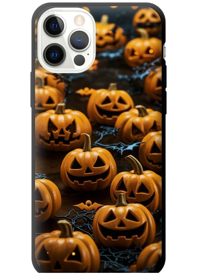 TPU черный чехол 'Тыквы 2' для Endorphone Apple iPhone 12 Pro (266810312)