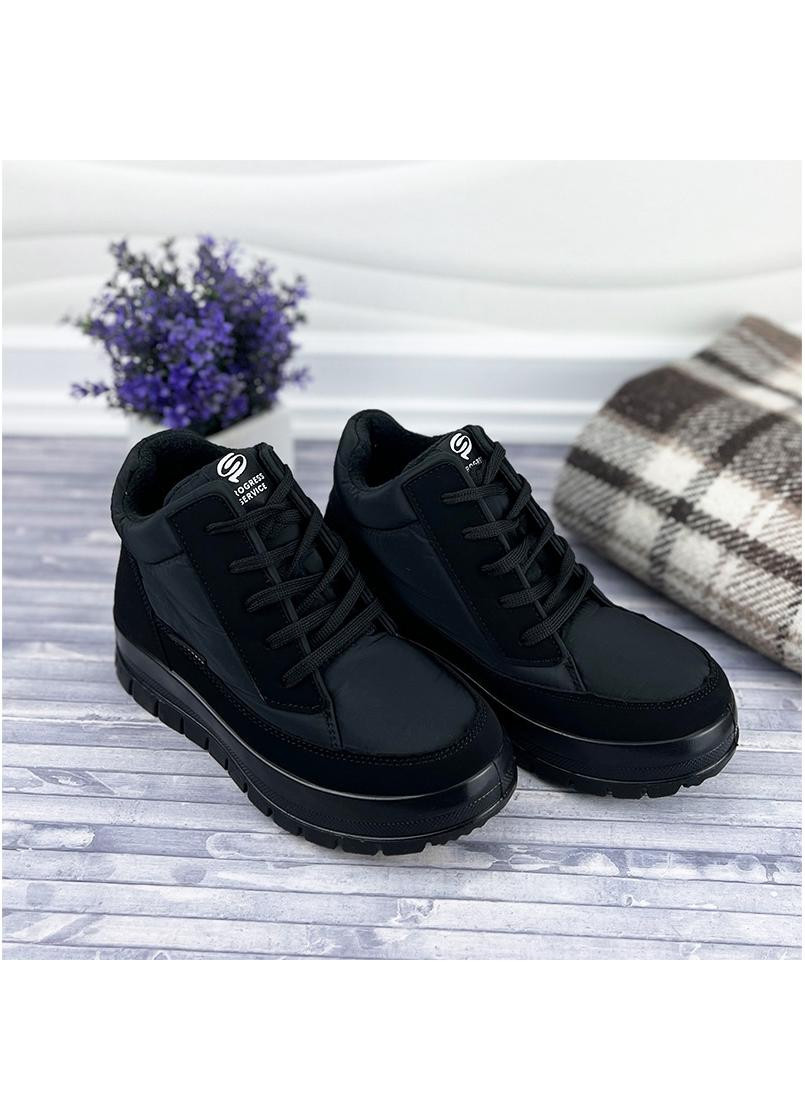 Жіночі дутики короткі Progres на шнурівці Е-0014501-10 Чорні No Brand (266141474)