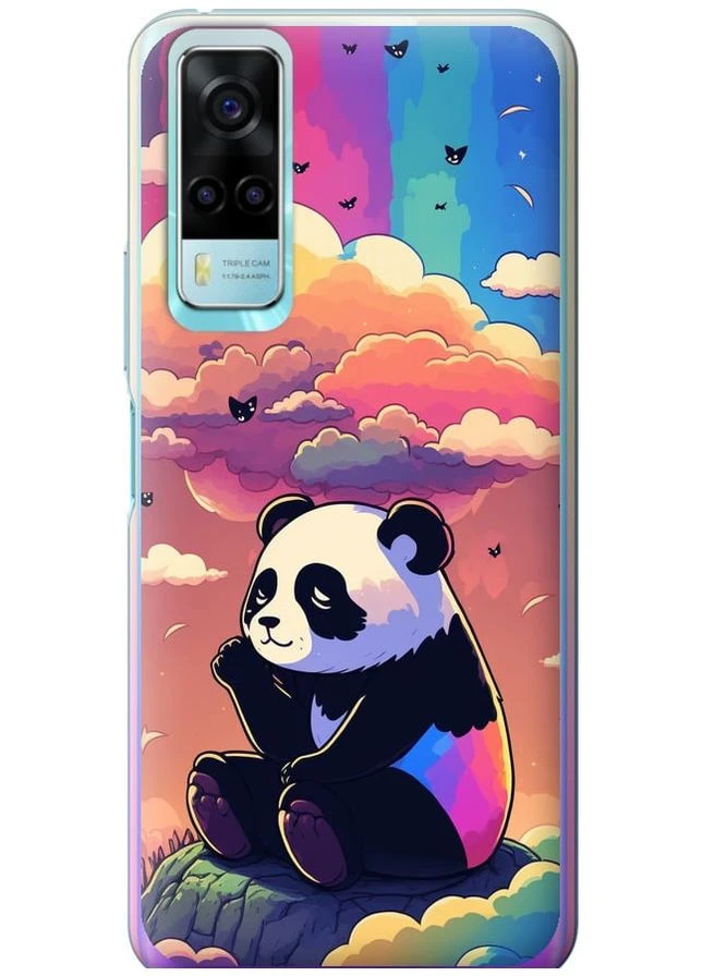 Силиконовый чехол 'Панда в облаках' для Endorphone Vivo Y31 (276315776)