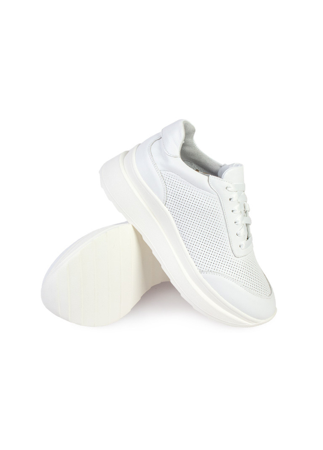 Белые демисезонные кроссовки женские бренда 8200364_(1) ModaMilano