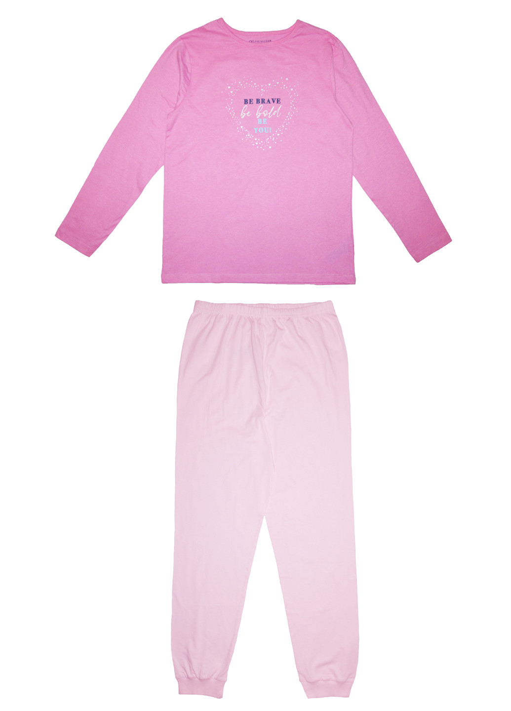Розовая всесезон пижама реглан + брюки Primark