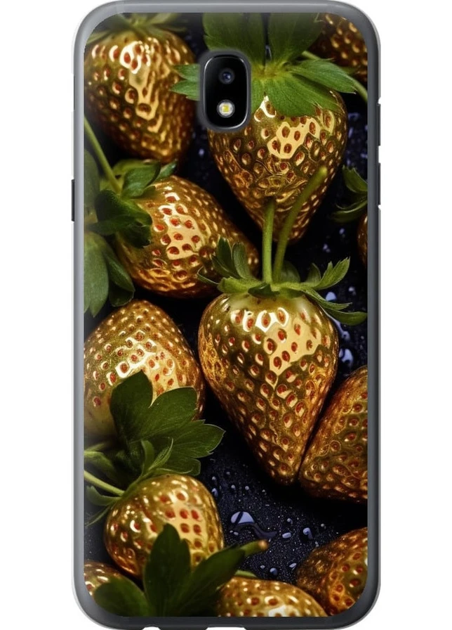 Силіконовий чохол 'Золота полуниця' для Samsung Galaxy J5 J530 (2017) Endorphone Samsung Galaxy J5 J530 (2017) (259321991)