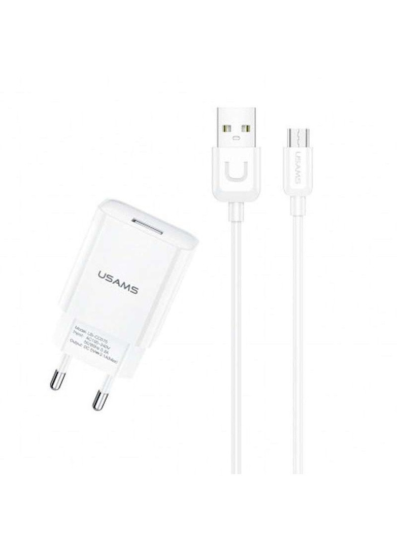 МЗП T21 Charder kit - T18 single USB + Uturn MicroUSB cable USAMS (258782263)