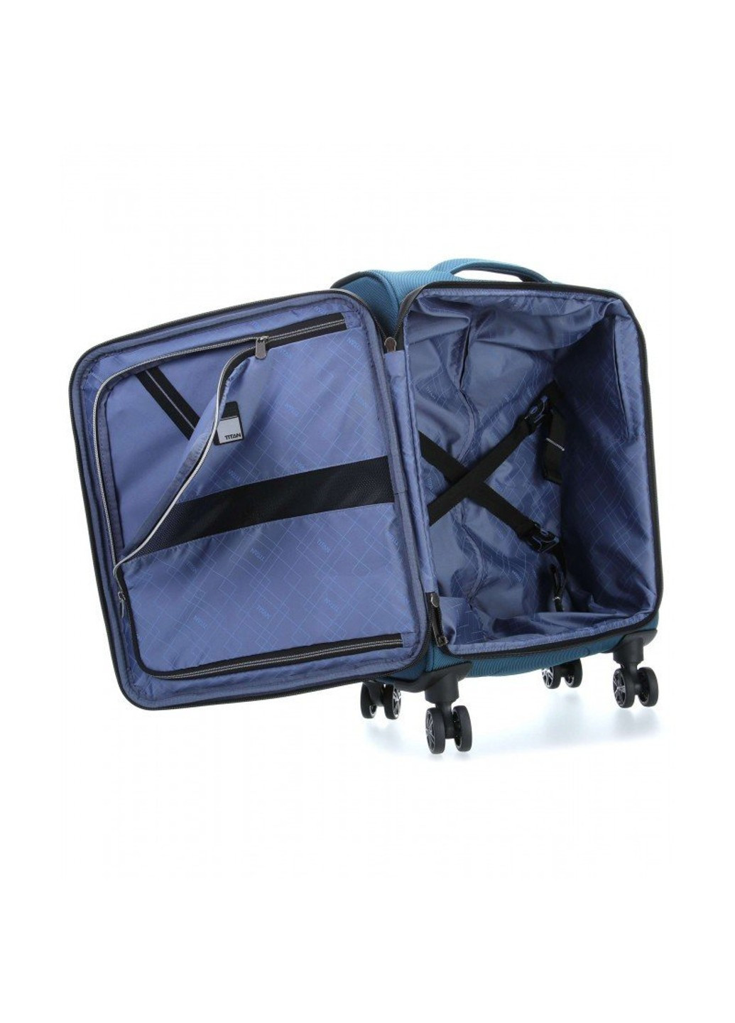 Размер S - Чемодан Nonstop на 4 колесах синий ti382406-22 Titan (262449311)