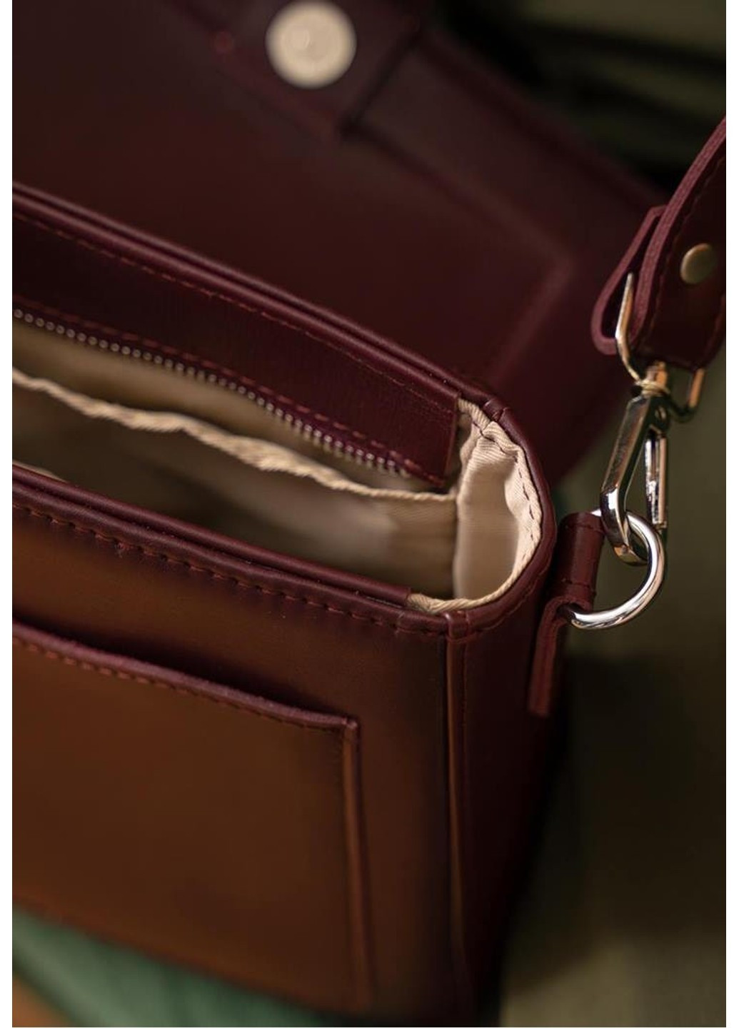 Женская кожаная сумка Jessie бордовая TW-JESSIE-VIN The Wings (263519027)