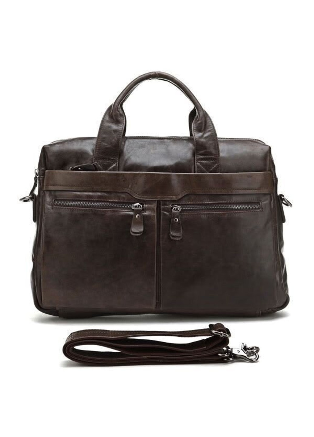Шкіряна сумка для ноутбука 14088 Темно-коричневий Vintage (262522707)