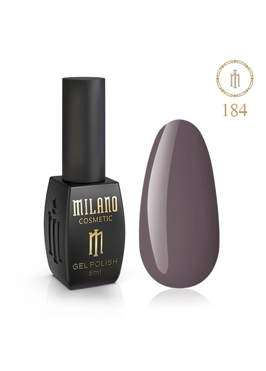 Гель лак для манікюру нігтів 8 мл № 184 Milano (262292004)