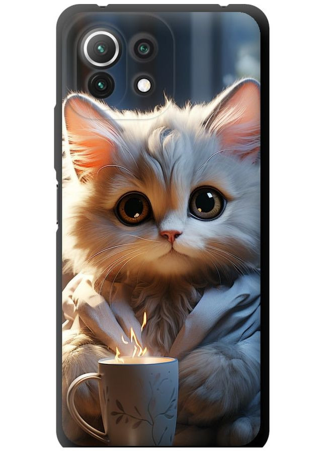 TPU чохол 'Білий кіт' для Endorphone xiaomi mi 11 lite (265397575)