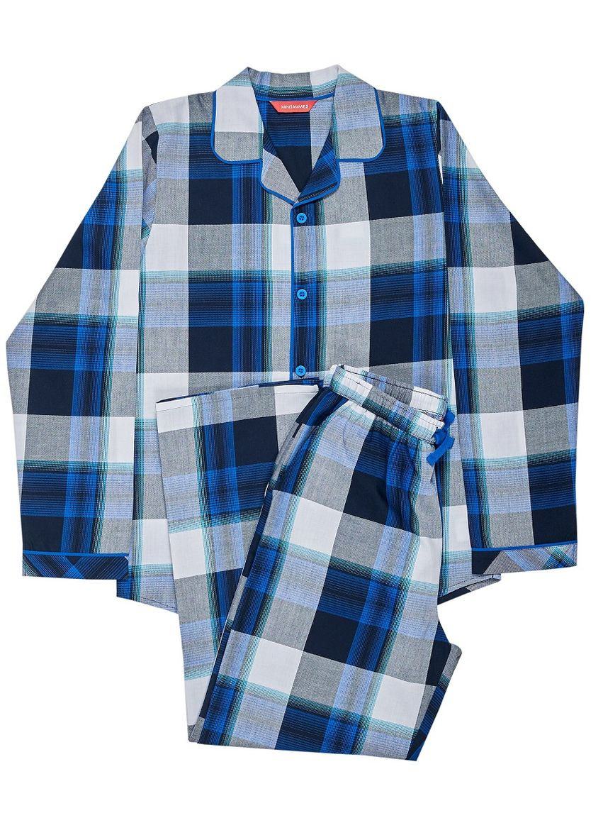 Синяя зимняя пижама для мальчика 6951 кофта + брюки Cyberjammies Aldrin