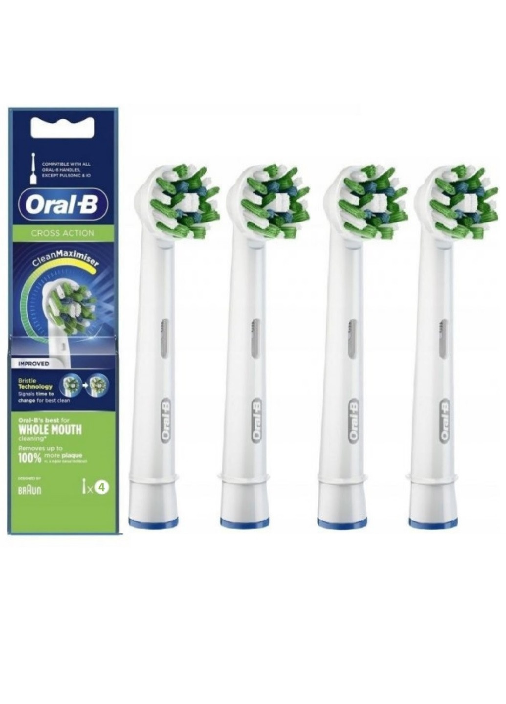 Насадка для электрической зубной щетки 4 шт. Braun oral-b cross action (257883792)
