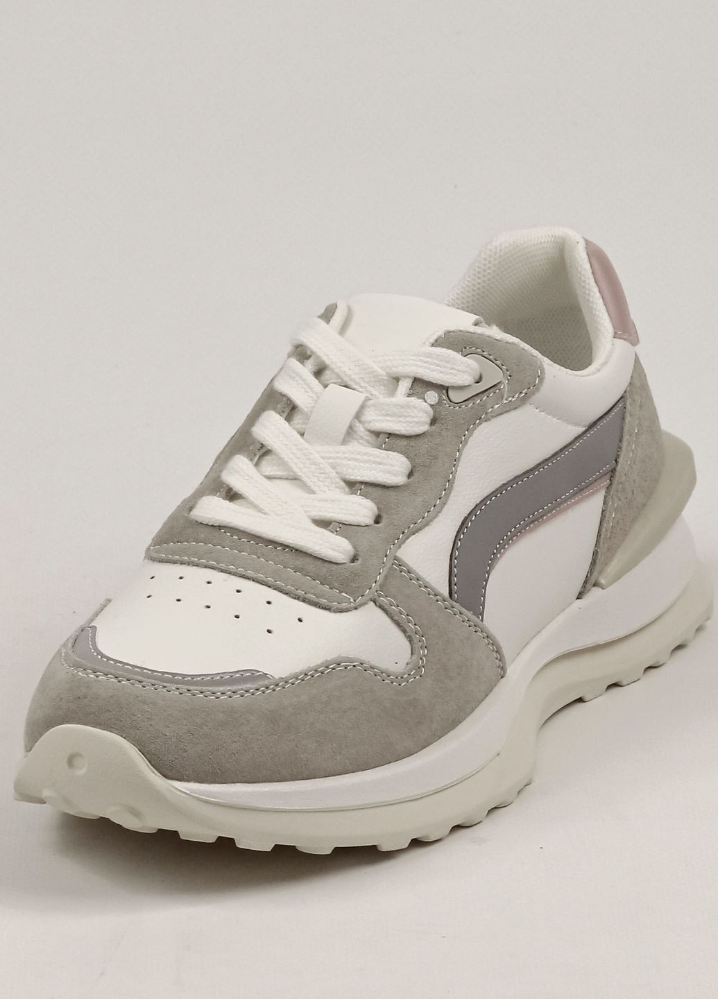 Кроссовки женские молочные кожа замша Prima d'Arte молочные всесезоны (262090519)