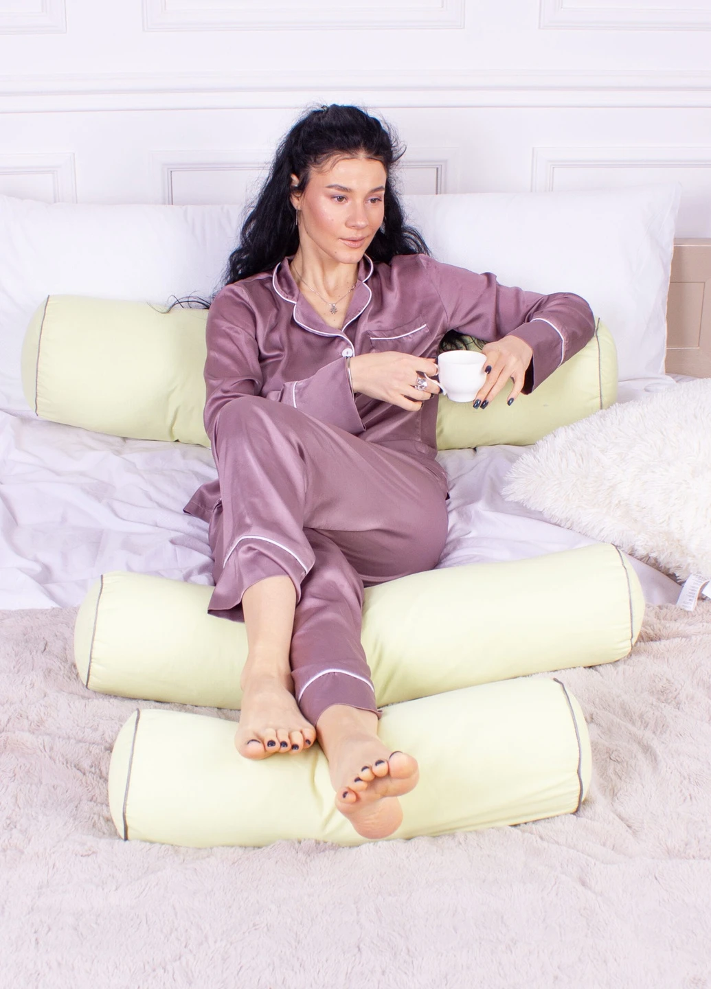 Подушка-валик №8574 Naturale Line 12-0525 Tiziana Полистирол 15х50 (2200006340836) Mirson (258821341)