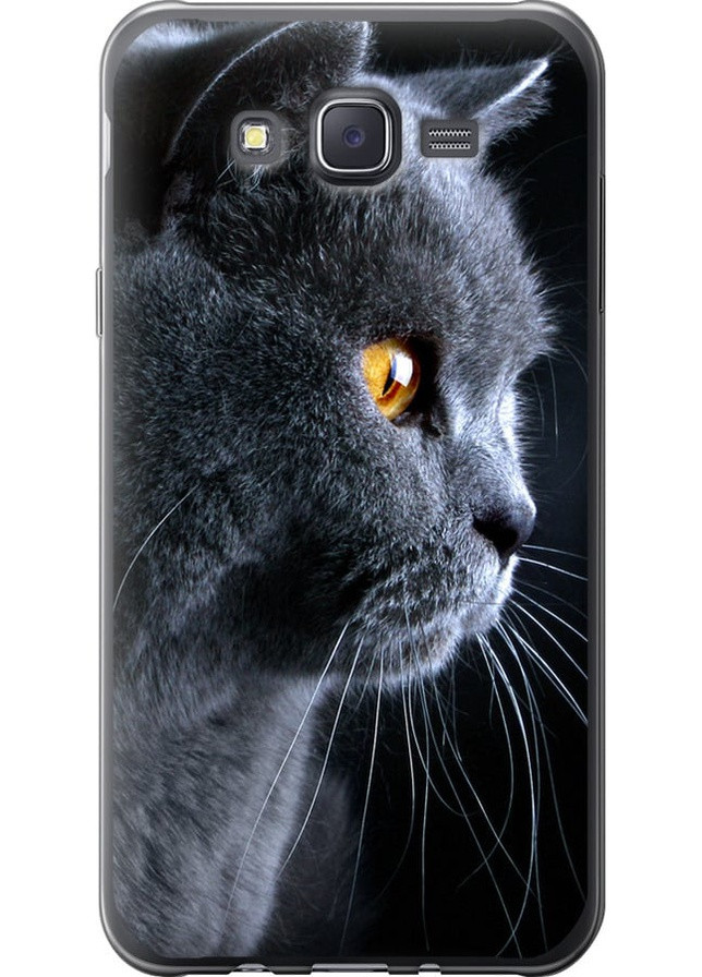 Силіконовий чохол 'Гарний кіт' для Endorphone Samsung Galaxy J7 J700H (257829809)