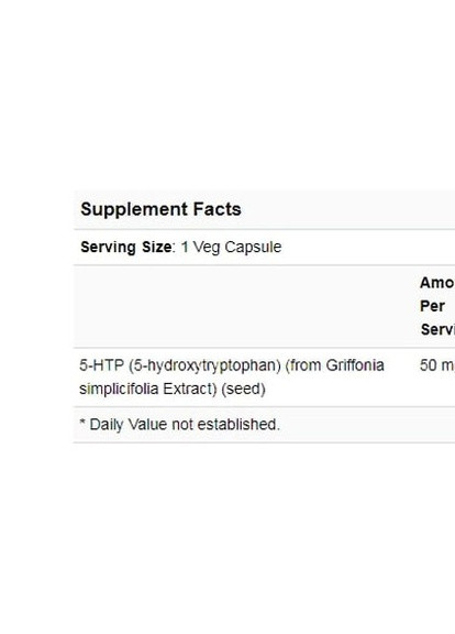 5-HTP 50 mg 180 Veg Caps NOW-00101 Now Foods (256721643)