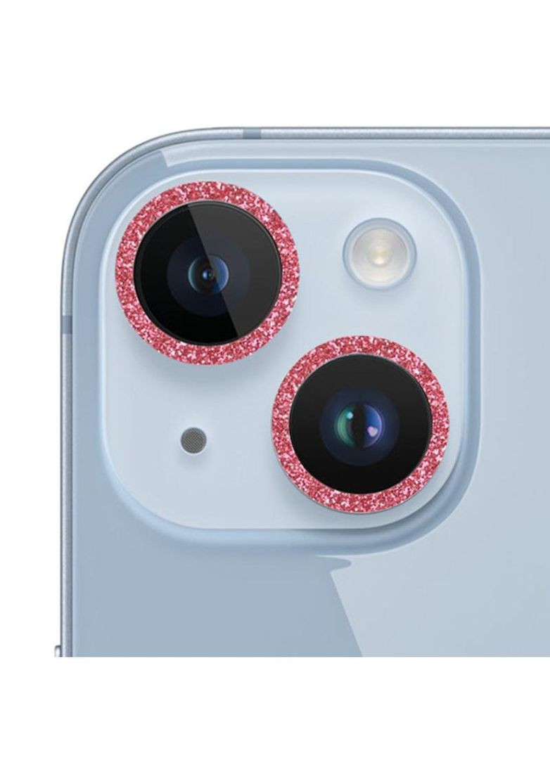 Защитное стекло Metal Sparkles на камеру (в упак.) для Apple iPhone 15 (6.1") Epik (263135949)