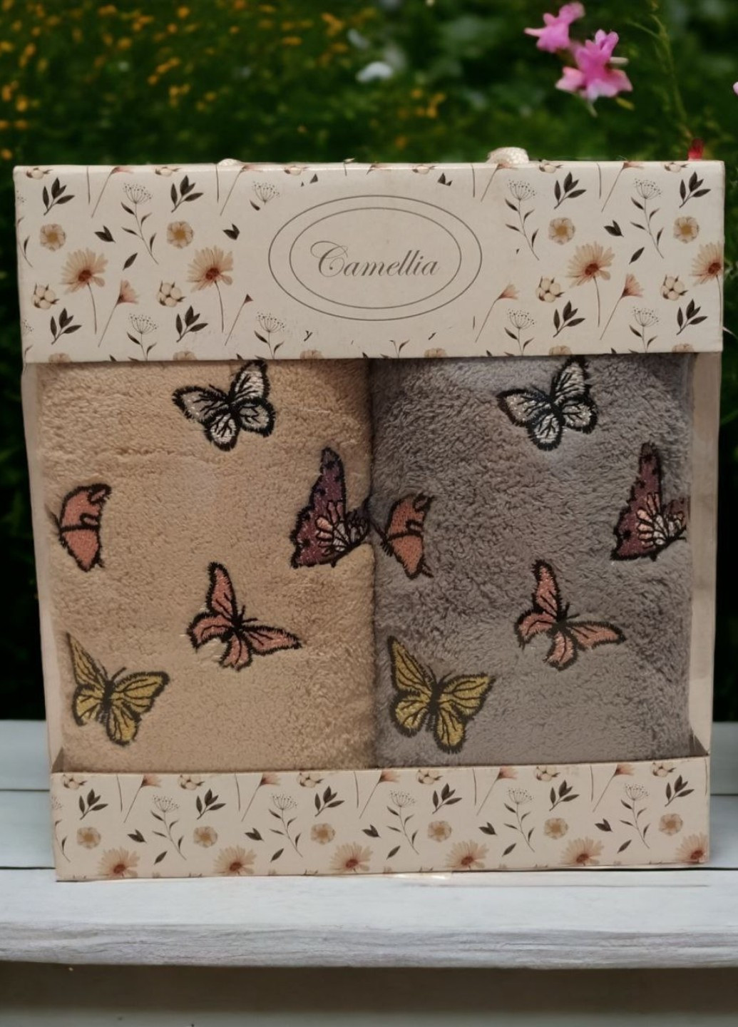 No Brand подарочный набор кухонных полотенец butterfly бабочки комбинированный производство - Турция
