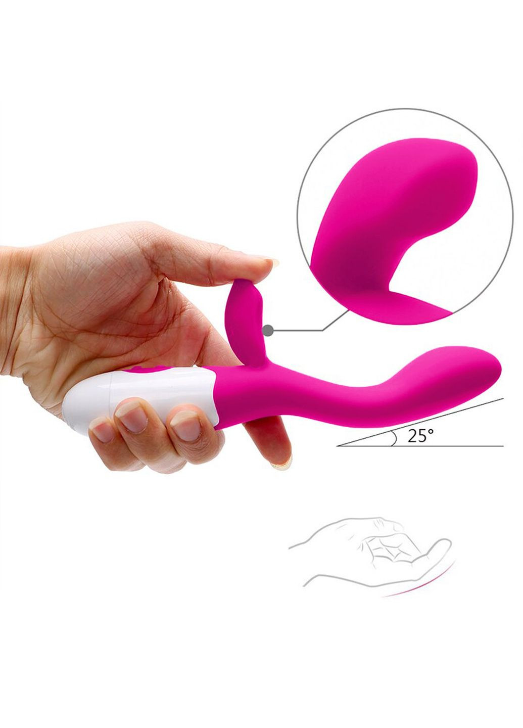 Вібратор (для точки G + клітор) Langsha (276459452)